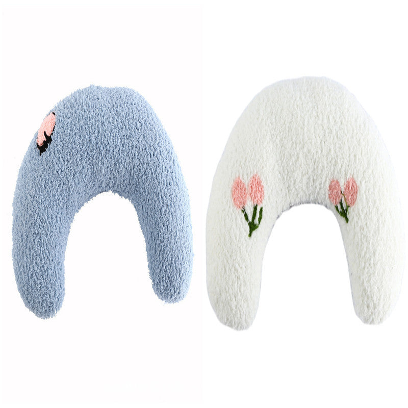 Cozy U-Shaped Pet Pillow – Neck Support for Cats & Small Dogs - The Pawsome Life