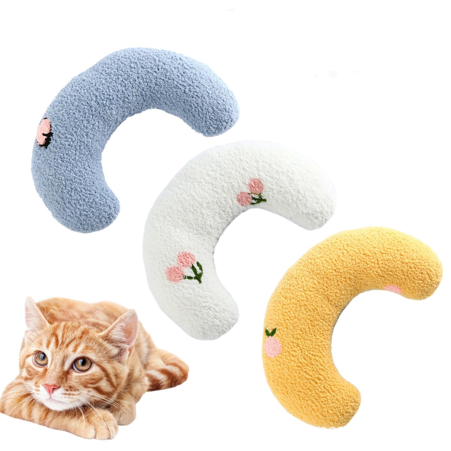 Cozy U-Shaped Pet Pillow – Neck Support for Cats & Small Dogs - The Pawsome Life