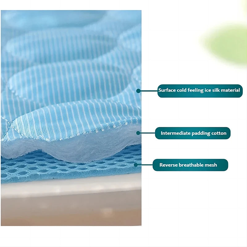 Pet Cooling Mat – Ice Silk Summer Bed for Dogs & Cats - The Pawsome Life