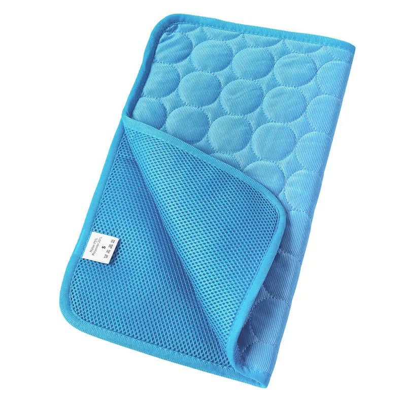 Pet Cooling Mat – Ice Silk Summer Bed for Dogs & Cats - The Pawsome Life